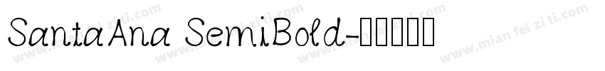SantaAna SemiBold字体转换